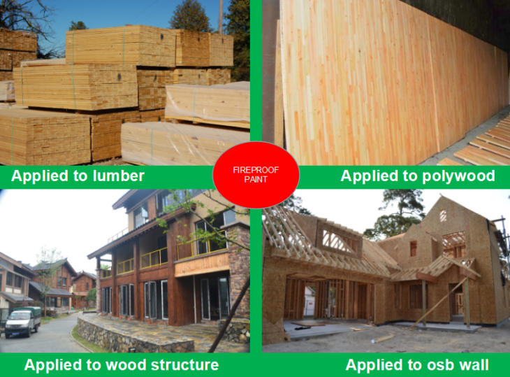 Ancient House Anti Fire Clear Intumescent Coating , Flame Retardant Wood Finish
