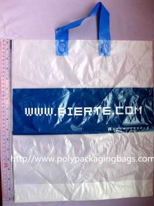 Wholesale Frosted Plastic Bags / Soft Loop Handle Bag with Logo Printed from china suppliers