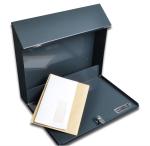 Custom Logo American Style Wedding Mailbox Postbox Cards Box Metal with Red