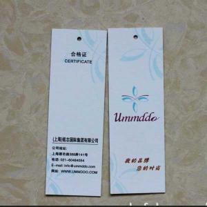 Wholesale Art paper garment hang tag ,Hang tag for fancy clothing / jeans, factory price art paper hang tag printing from china suppliers