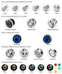 12mm 16mm 19mm 22mm 25mm 28mm 30mm 40mm Push Button Switch Latching Momentary