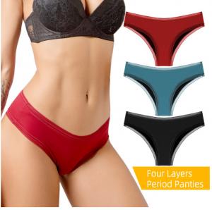China Plus Size Women'S Menstrual Period Panties Underwear 6x 4x Washable Absorbent 4Layer on sale