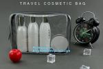 Transparent EVA plastic beach cosmetic bag, vinyl transparent clear PVC zipper