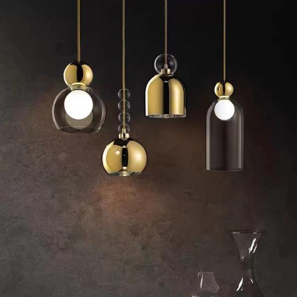 Glass Chandelier Ceiling Luxury Interior Led Design Modern Hanging Lamps Pendant Light