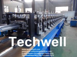 China 3.0mm Galvanized Steel Shelf Rack Roll Forming Machine 20m/Min GCr15 Steel Roller on sale