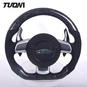 Wholesale Audi R8 TT High Glossy Forged Carbon Fiber Steering Wheel Luxury Alcantara from china suppliers