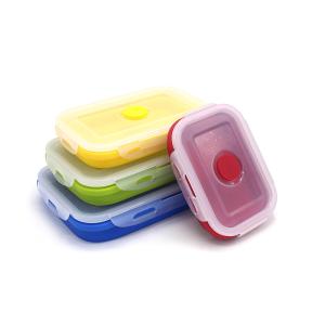 Wholesale 350ml Microwavable Collapsible Silicone Lunch Box from china suppliers