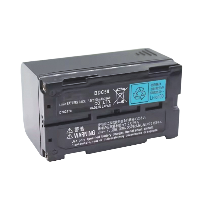 Battery BDC58 Compatible With Sokia SETX SRX NET05 NET05X NET1 Series Total Station - Brand New And High Quality