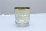 prefect design electroplated rose gold glass candle holder