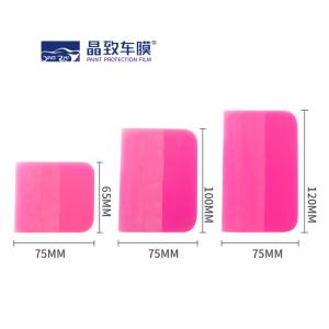 Wholesale Pink Rubber Car Wrap Tool Squeegee TPU Material Flexible Soft from china suppliers