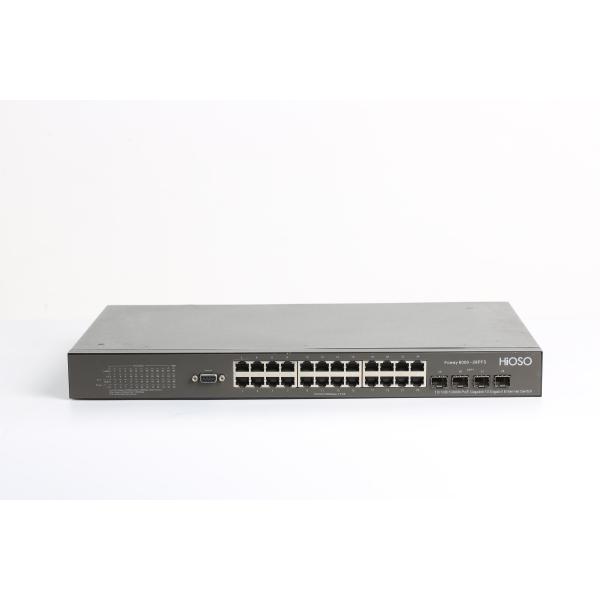 128G Backplane 16K MAC Learning POE Switch , 28 Port Managed Switch