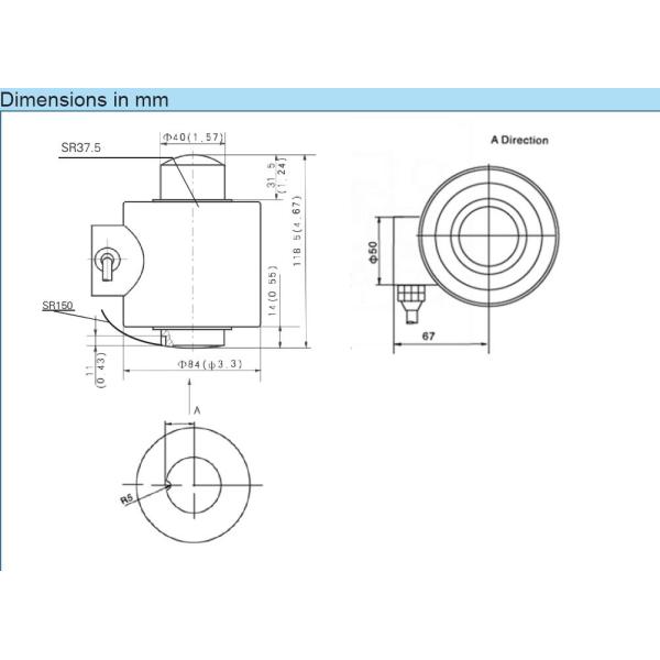 Robust Precision Industrial Test Weights Modules Digital Load Cell 10T-60T