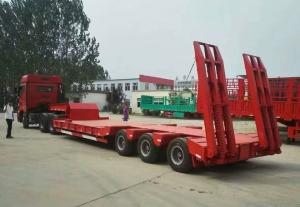 Wholesale Low Bed Heavy Duty Semi Trailers , 3 Axle Semi Trailer 50 To/ 60 To / 70 ton from china suppliers