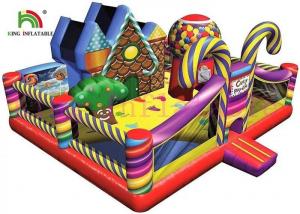 Wholesale Candy Theme PVC Blow Up Bouncy Castle Colorful And Amazing Design For Kids from china suppliers