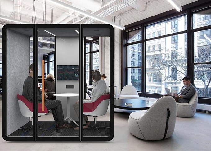 Support Installation Of Various Devices Office Pods For Exhibition Showing Accessories Soundproof
