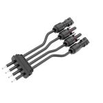 PA66 Nylon Waterproof Power Connector 300V For Solar Photovoltaic High Voltage