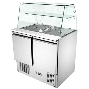 Wholesale 900x700x850mm Salad Prep Counter Fridge static cooling Embarco Compressor from china suppliers
