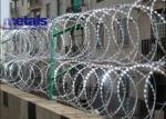 Steel Galvanized Razor Barbed Concertina Wire Fence BTO-22 For Security
