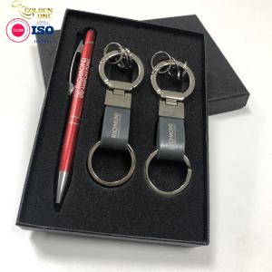Wholesale Hot Sale Promotional Corporate Advertisement Gift Set Keychain And Pen Custom Luxury Business Gift With Logo from china suppliers