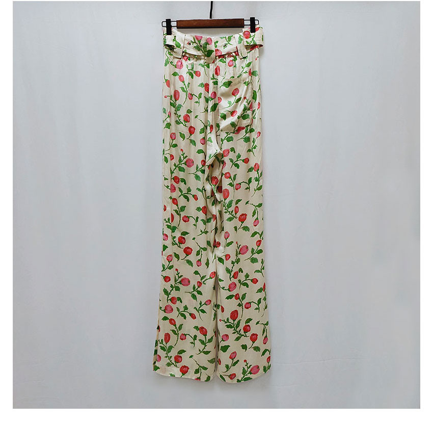 Women Drapery Viscose Pants Women With High Slit