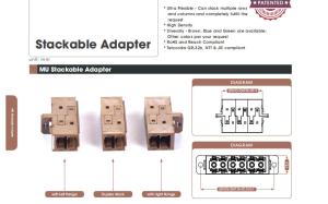 Wholesale MU Stackable Adapter Fiber Optic Adapters Easily Install Integrated Simplex from china suppliers