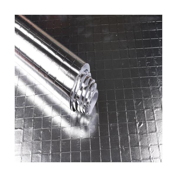 Silver Contact Paper for Kitchen Oil-Proof Stickers Aluminum Foil Kitchen