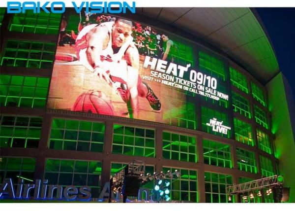 Quality See-Through P25 Led Curtain Display Led Media Facade with 10,000nits brightness for sale