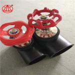 Black Hdpe Water Stop Valve Socket PN16 Fusion Welding For Delivery Water