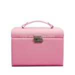 Durable Big Pink Luxury Jewelry Box Lightweight Custom Logo Eco Friendly