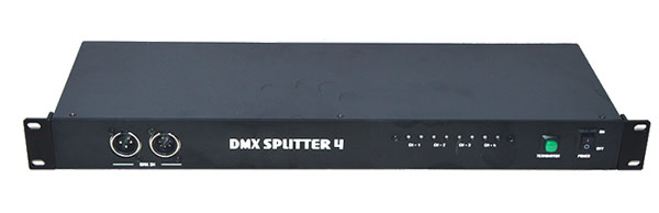 4 Channel Splitter 4 Way Output DMX512 Control Splitter IP42