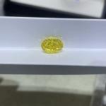IGI Certificate CVD Loose Diamonds Oval Yellow Customizable Multi Size Diamond