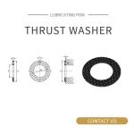 Oilless Metal Sliding Plate & Washer POM Lead Free Flange Type LBMF