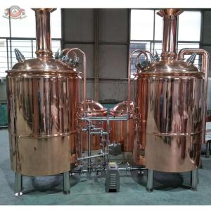 Wholesale 500L luxury red copper Beer making machinery used in a restaurant and microbrewery from china suppliers