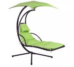 Outdoor Activity Garden Patio Swing Chaise Lounge Chair with Metal Hanging
