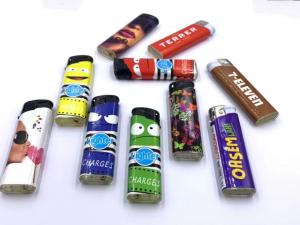 China Electronic Cigar Disposable or Refillable EU Standard Gas Lighter with Five Colors on sale