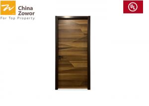 China Single Swing Right Handed Solid Wood Internal Fire Doors 45mm Thick Perlite Board Infilling on sale