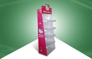 Wholesale Assemble Strong Cardboard Floor Displays For Hellokitty Backbag Mobile Case from china suppliers