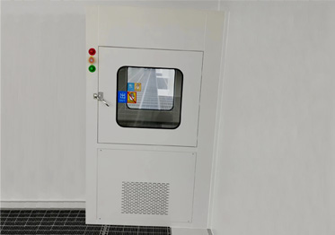 Airtight Interlock Cleanroom Pass Box Transfer Hatch SAS UV Sterilization