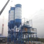 HZS120 Mobile Cement Concrete Mixing Plant Station For Airport Construction With