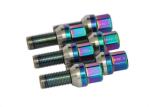 Coloured Titanium Wheel Bolts Car Racing Wheel Nuts And Bolts Anti Corrosion