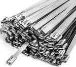 Instock PVC Coated SS304/316/201 Heavy Duty Clamp Self Stainless Steel Cable Tie