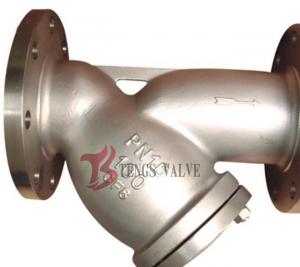 China PN16 Y Type Strainer Cast Stainless Steel A351-CF8 1.4308 Flanged Y Filter on sale