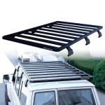 Black Powder Coated Roof Rack Platform Perfectly Suited for Toyota Landcruiser
