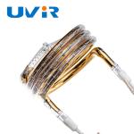 Circular Infrared Ir Heat Lamp 380V 2700W Gold Coating Quartz tube