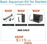 Colored Led Light Farming Curved Aquarium Fish Tank