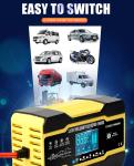 15A Pulse Repair Battery Charger 12V 24V For AGM Start Stop Car Battery