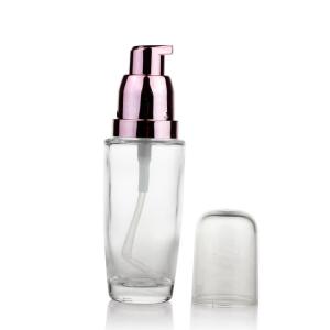 Wholesale 30ml Cosmetic Packaging Liquid Foundation Glass Bottle With Pump from china suppliers