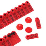 Plastic 100mm Livestock Ear Tags Sheep Goat TPU Yellow
