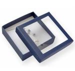 Luxury Small Cardboard Gift Boxes Gift Ring Packaging 50x50x32mm With Clear
