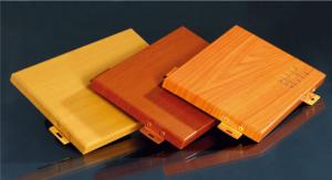 Wholesale UV Proof ISO 3.0mm Aluminium Wood Panel Environmental Protection from china suppliers